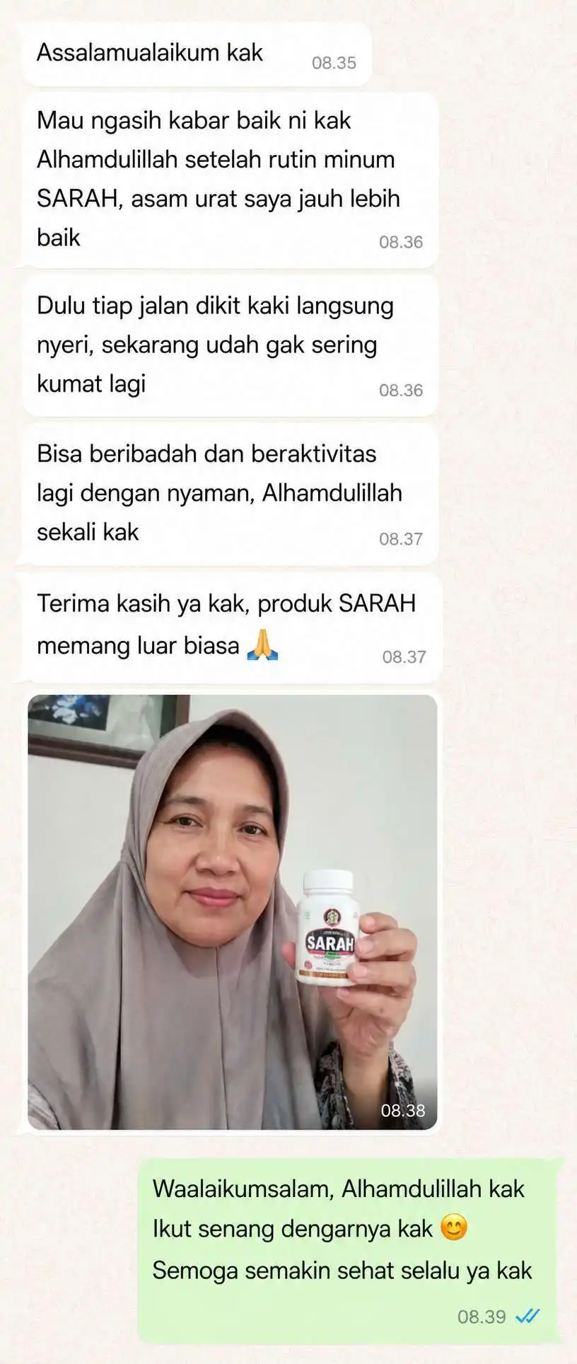 Testimoni Pelanggan SARAH 2